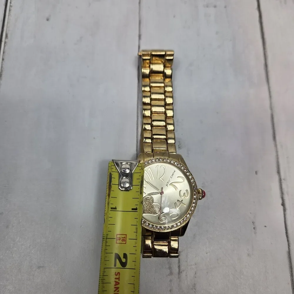 Betsey Johnson BJ00190-42 Silver Dial Rose Gold Stainless Steel Women's Watch